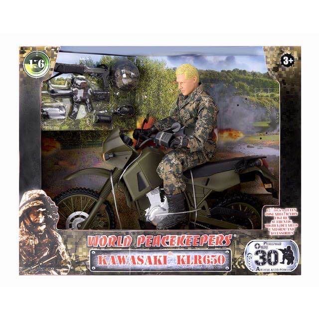 World Peacekeeper Military KAWASAKIMotorcycle Action Figures Figure Model To 1/6