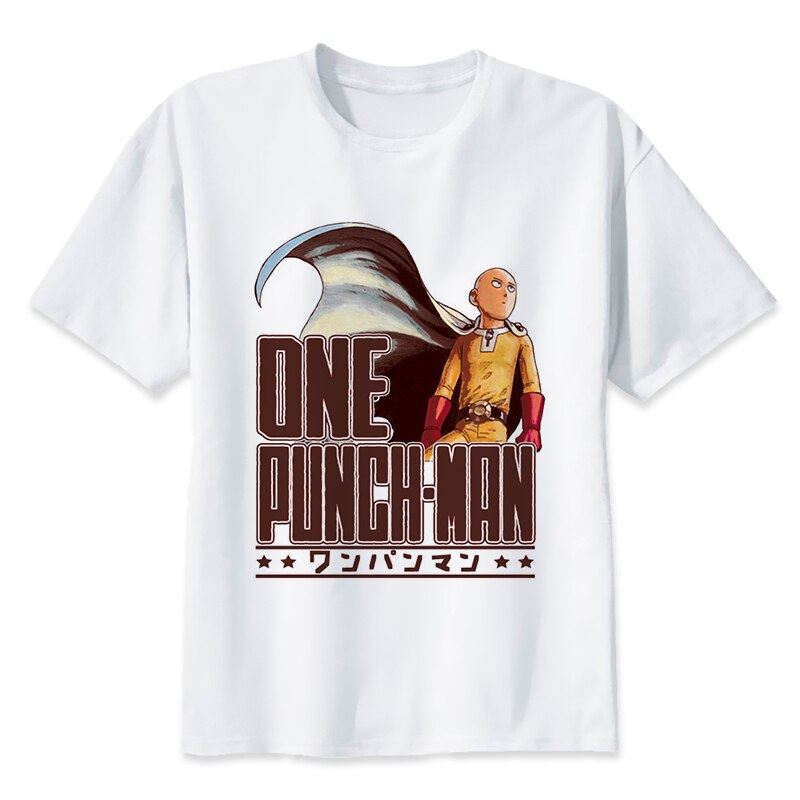 One Punch Man Saitama T Shirt Men Summer Japanese Anime Funny Print T Shirt Boy