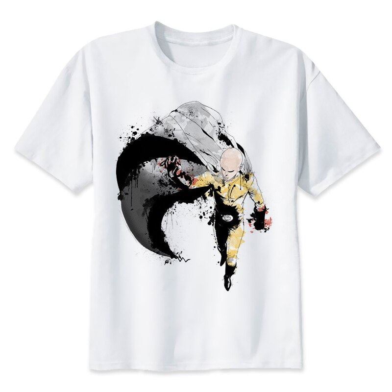 One Punch Man Saitama T Shirt Men Summer Japanese Anime Funny Print T Shirt Boy