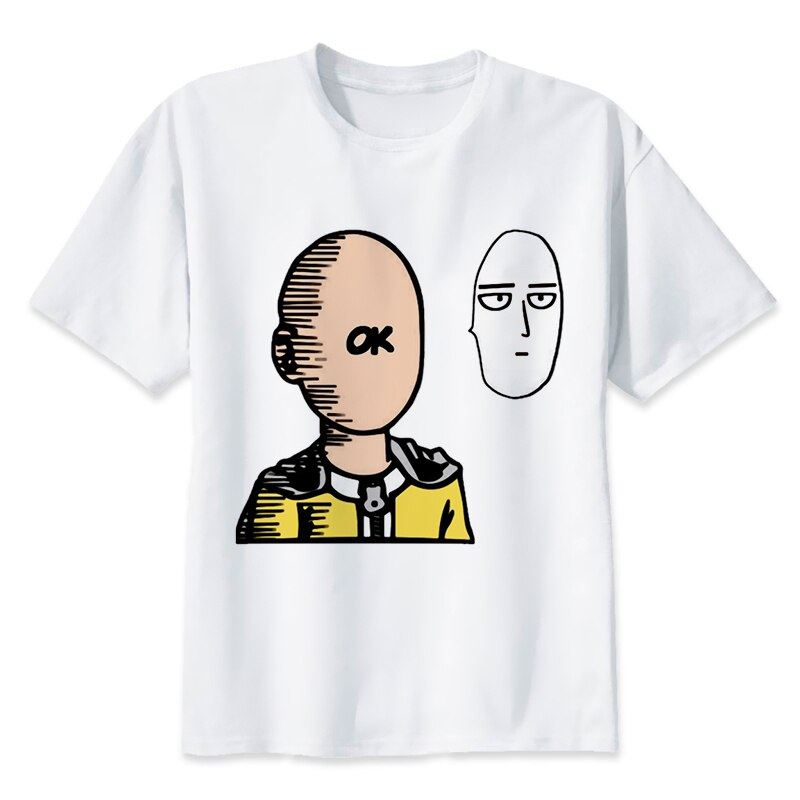 One Punch Man Saitama T Shirt Men Summer Japanese Anime Funny Print T Shirt Boy