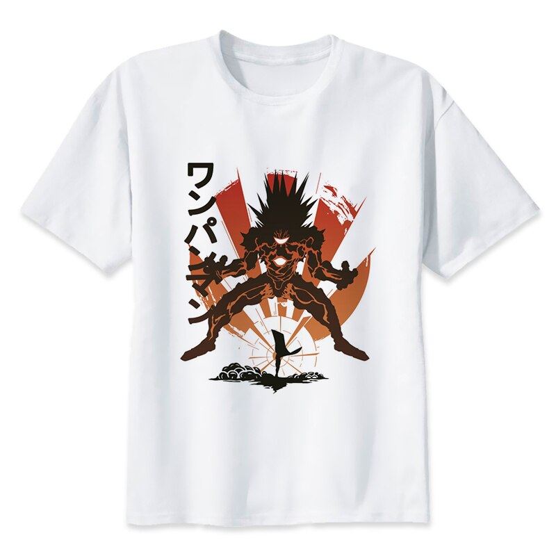 One Punch Man Saitama T Shirt Men Summer Japanese Anime Funny Print T Shirt Boy