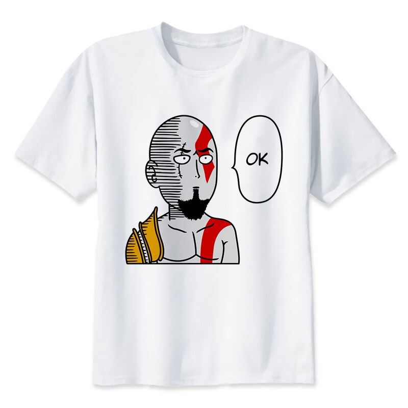 One Punch Man Saitama T Shirt Men Summer Japanese Anime Funny Print T Shirt Boy