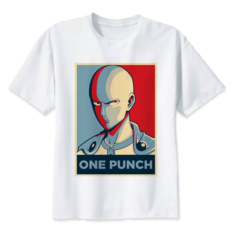 One Punch Man Saitama T Shirt Men Summer Japanese Anime Funny Print T Shirt Boy