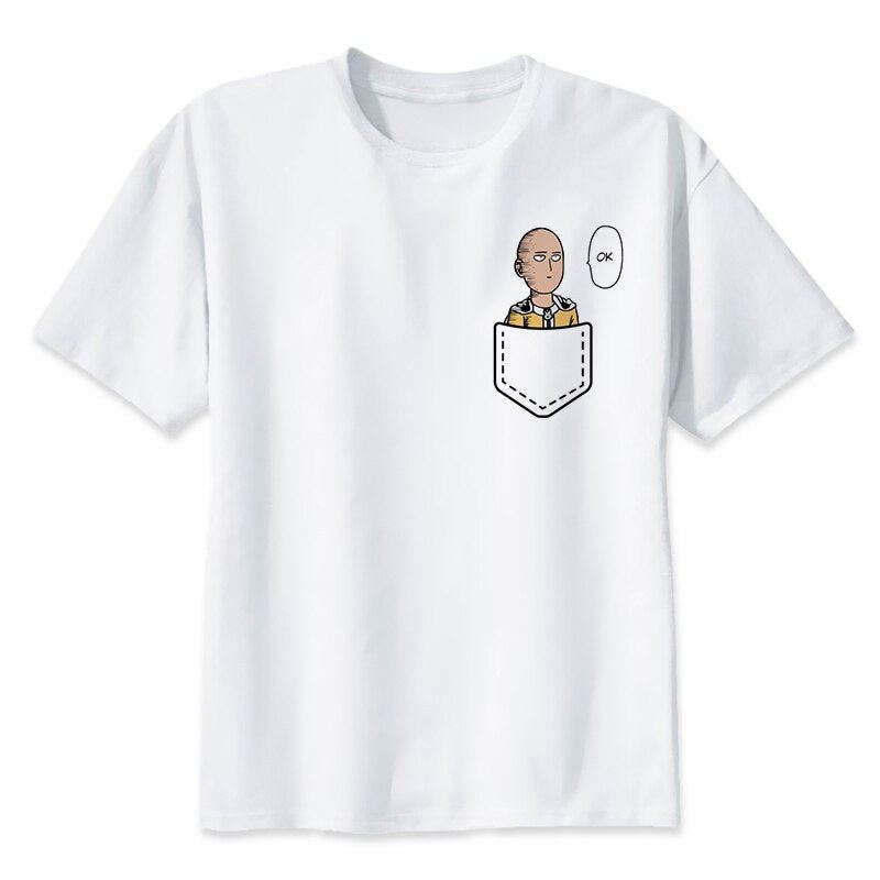 One Punch Man Saitama T Shirt Men Summer Japanese Anime Funny Print T Shirt Boy