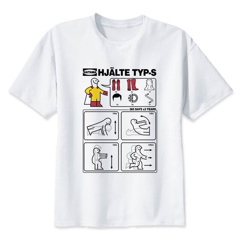One Punch Man Saitama T Shirt Men Summer Japanese Anime Funny Print T Shirt Boy