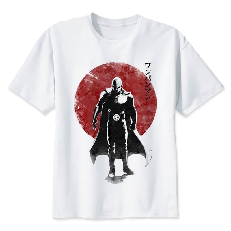 One Punch Man Saitama T Shirt Men Summer Japanese Anime Funny Print T Shirt Boy