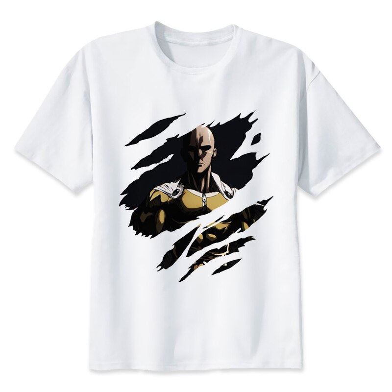 One Punch Man Saitama T Shirt Men Summer Japanese Anime Funny Print T Shirt Boy