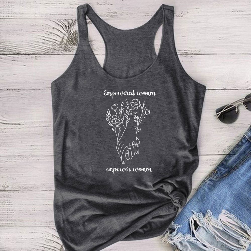 Empower Women Letter Printed Feminist T-shirt Women Short Sleeve Summer Feminism