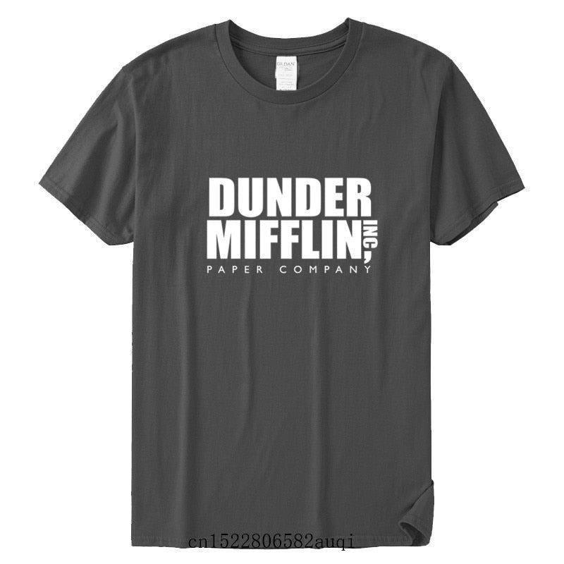 DUNDER MIFFLIN PAPER INC office tv show Mens Cotton T-Shirt Boy Girl Summer Cott