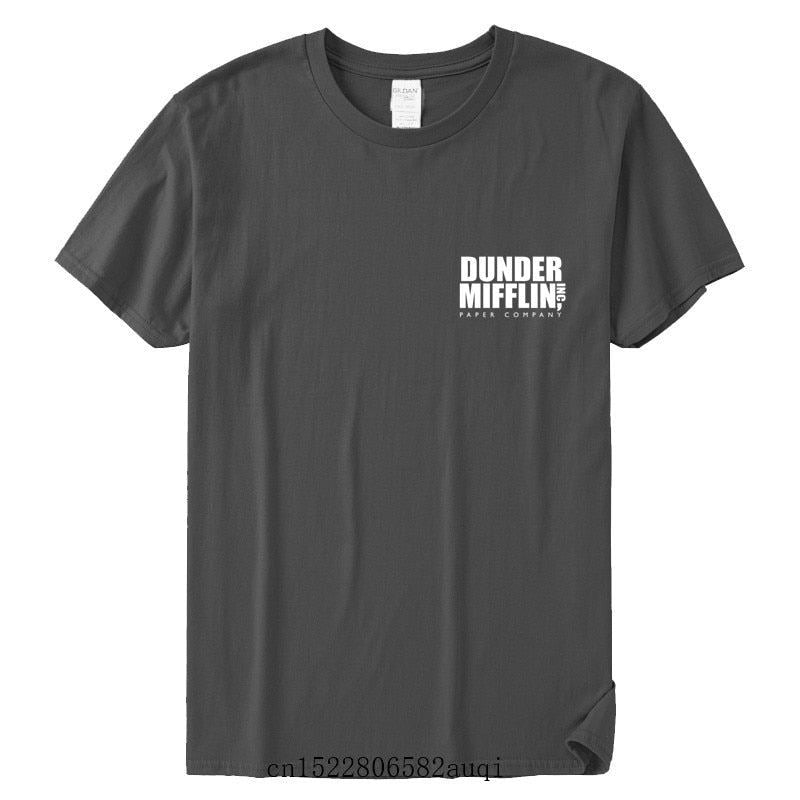 DUNDER MIFFLIN PAPER INC office tv show Mens Cotton T-Shirt Boy Girl Summer Cott