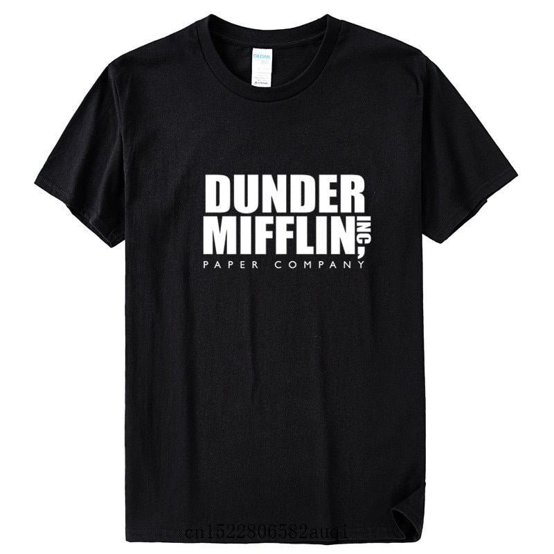 DUNDER MIFFLIN PAPER INC office tv show Mens Cotton T-Shirt Boy Girl Summer Cott