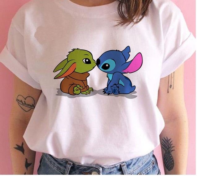 drama baby Printed T Shirts Women Tees Casual O-Neck Short Sleeve Harajuku Cool