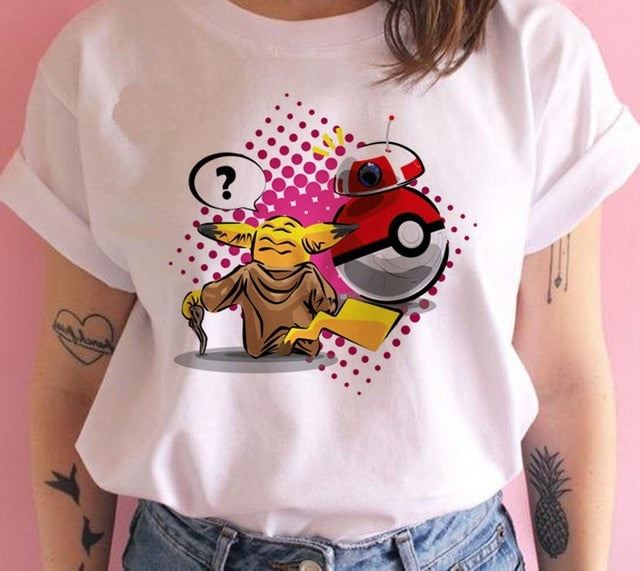 drama baby Printed T Shirts Women Tees Casual O-Neck Short Sleeve Harajuku Cool