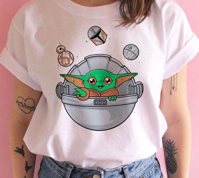 drama baby Printed T Shirts Women Tees Casual O-Neck Short Sleeve Harajuku Cool