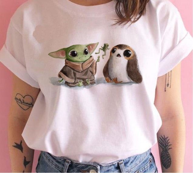 drama baby Printed T Shirts Women Tees Casual O-Neck Short Sleeve Harajuku Cool