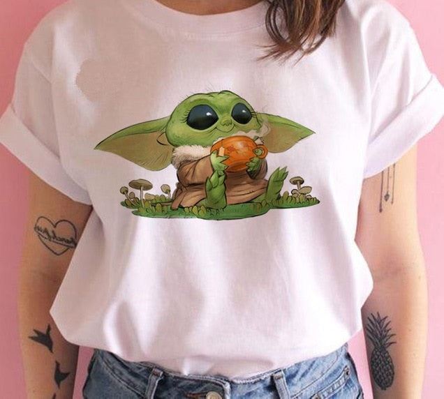 drama baby Printed T Shirts Women Tees Casual O-Neck Short Sleeve Harajuku Cool