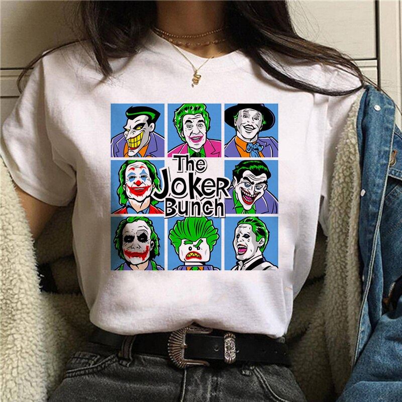 2019 Joker T shirt White Men/women/kid T Shirt Summer Casual Harajuku Aesthetics