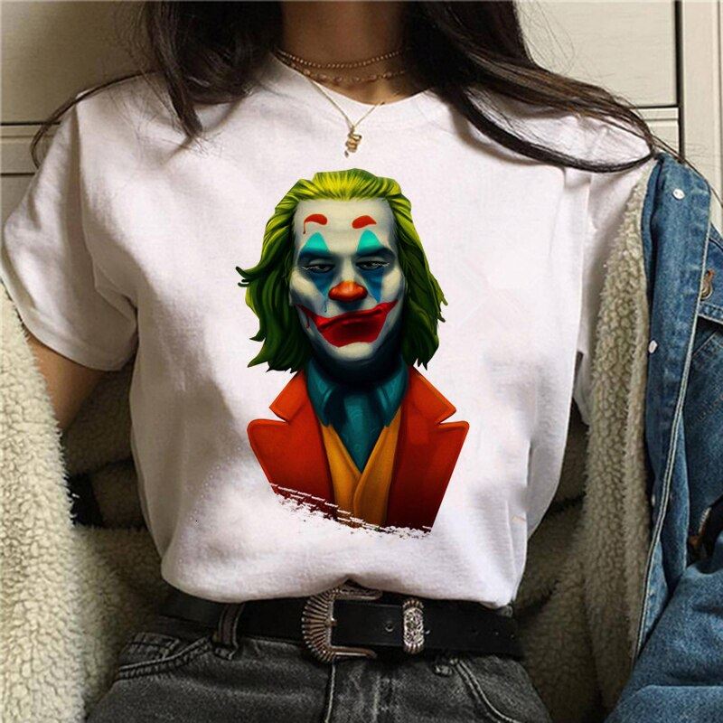 2019 Joker T shirt White Men/women/kid T Shirt Summer Casual Harajuku Aesthetics