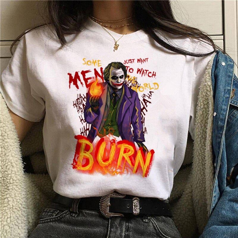 2019 Joker T shirt White Men/women/kid T Shirt Summer Casual Harajuku Aesthetics