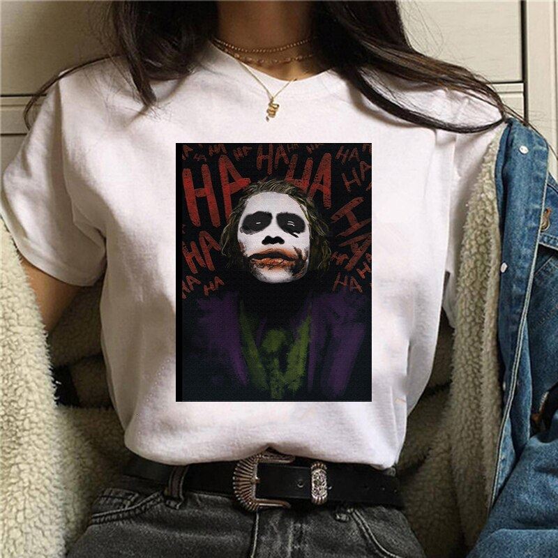 2019 Joker T shirt White Men/women/kid T Shirt Summer Casual Harajuku Aesthetics