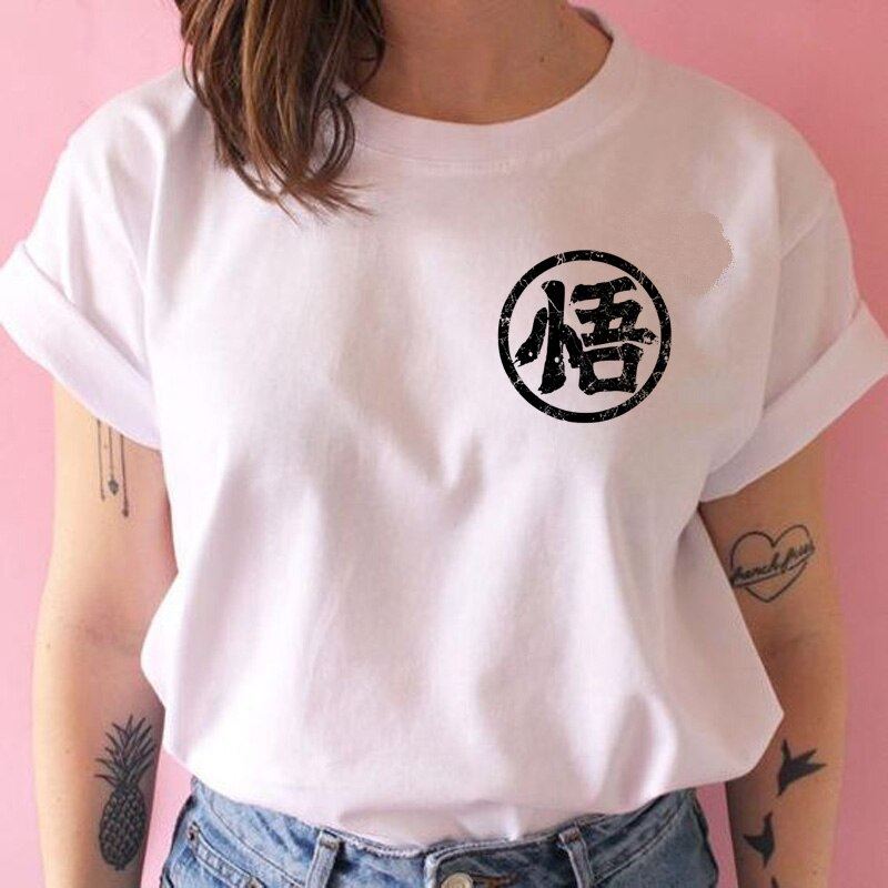 Cute Z super t shirt women Cute son goku DBZ vegeta hip hop tshirt funny cartoon