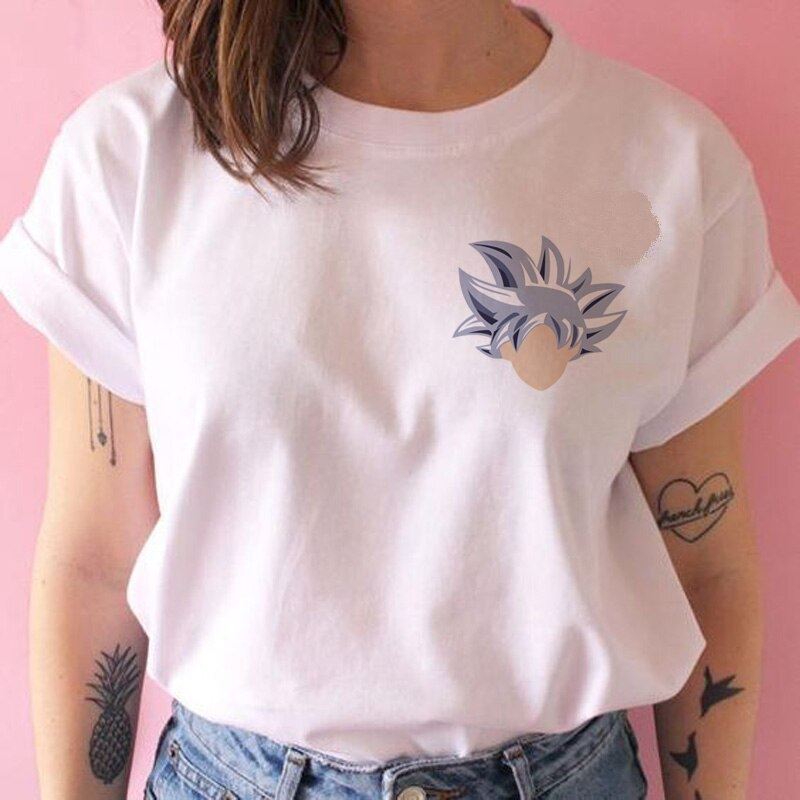 Cute Z super t shirt women Cute son goku DBZ vegeta hip hop tshirt funny cartoon