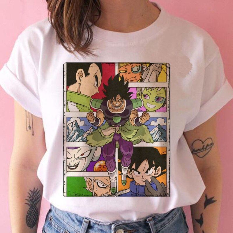 Cute Z super t shirt women Cute son goku DBZ vegeta hip hop tshirt funny cartoon