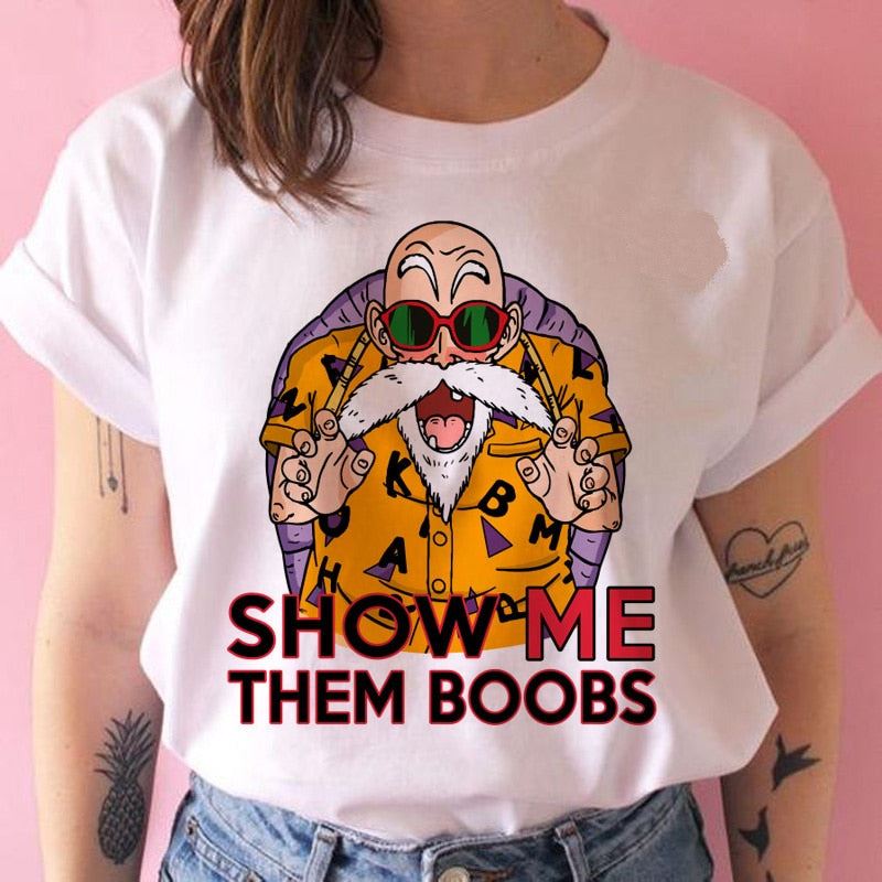 Cute Z super t shirt women Cute son goku DBZ vegeta hip hop tshirt funny cartoon