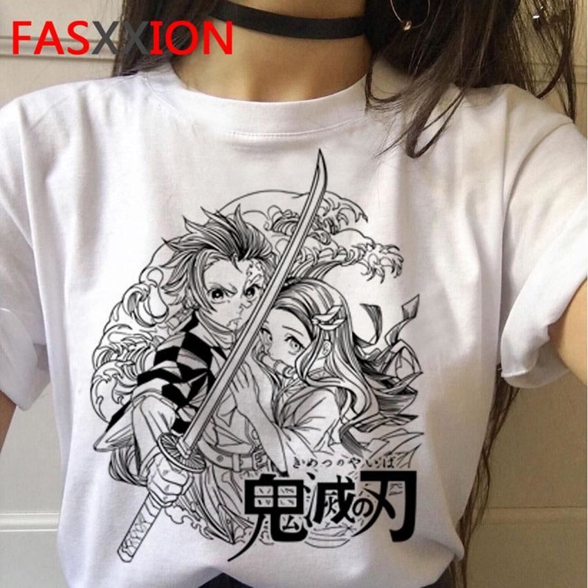 Demon Slayer T-Shirt Women Graphic Top Tees Kimetsu No Yaiba t shirt Japanese An