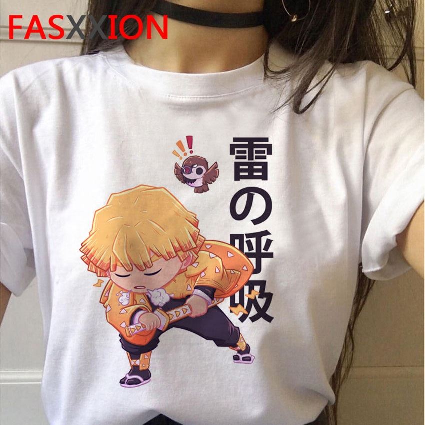 Demon Slayer T-Shirt Women Graphic Top Tees Kimetsu No Yaiba t shirt Japanese An