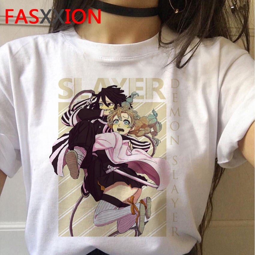 Demon Slayer T-Shirt Women Graphic Top Tees Kimetsu No Yaiba t shirt Japanese An