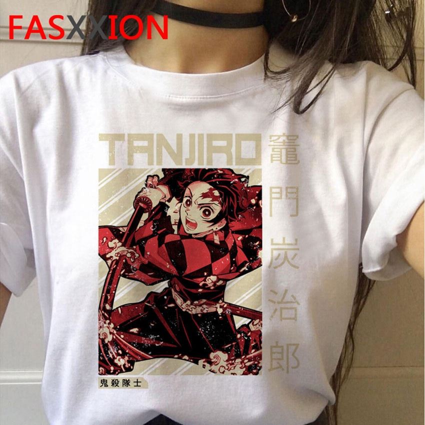 Demon Slayer T-Shirt Women Graphic Top Tees Kimetsu No Yaiba t shirt Japanese An