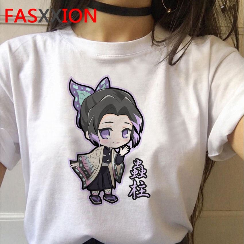 Demon Slayer T-Shirt Women Graphic Top Tees Kimetsu No Yaiba t shirt Japanese An