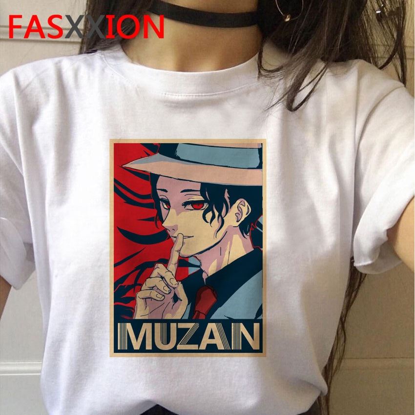 Demon Slayer T-Shirt Women Graphic Top Tees Kimetsu No Yaiba t shirt Japanese An