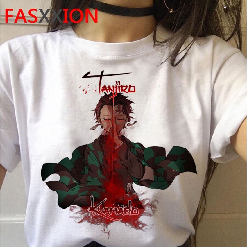 Demon Slayer T-Shirt Women Graphic Top Tees Kimetsu No Yaiba t shirt Japanese An