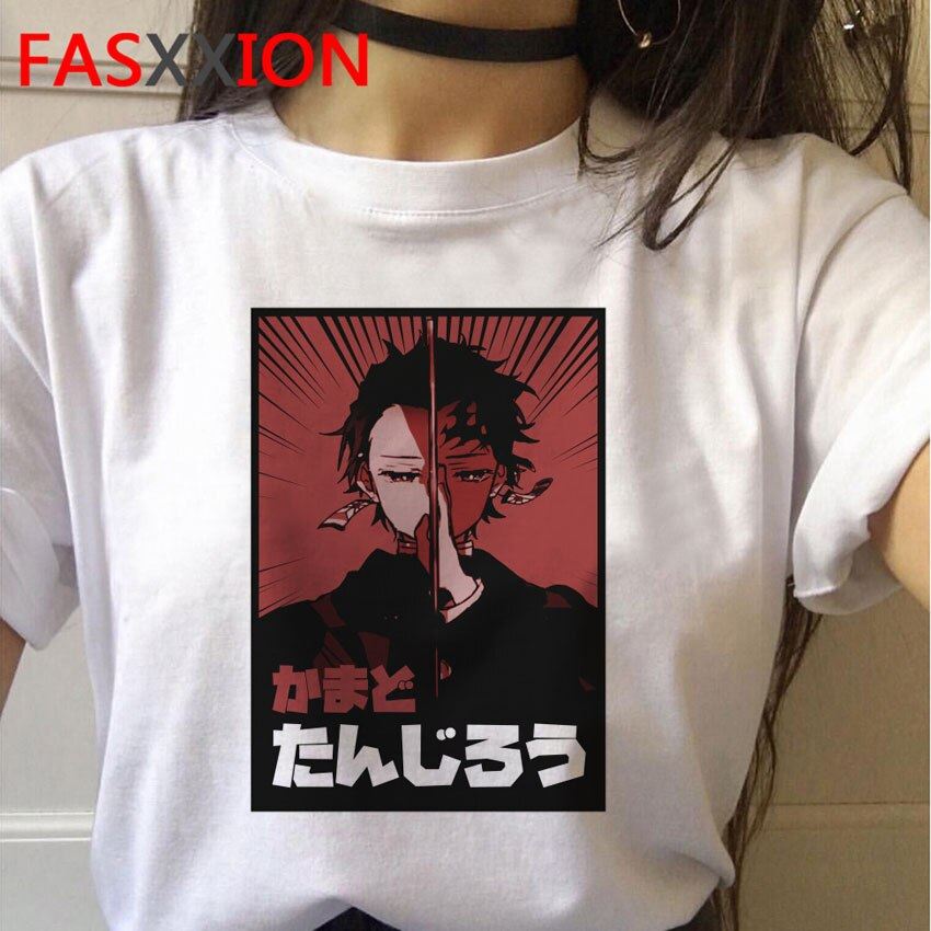 Demon Slayer T-Shirt Women Graphic Top Tees Kimetsu No Yaiba t shirt Japanese An