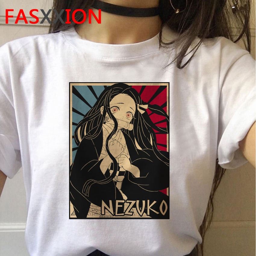 Demon Slayer T-Shirt Women Graphic Top Tees Kimetsu No Yaiba t shirt Japanese An