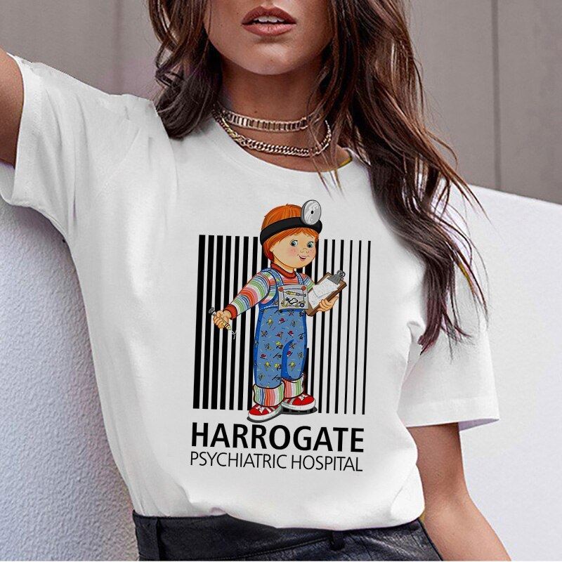 chucky Horror High Quality cool women new t shirt streetwear ulzzang tee shirts