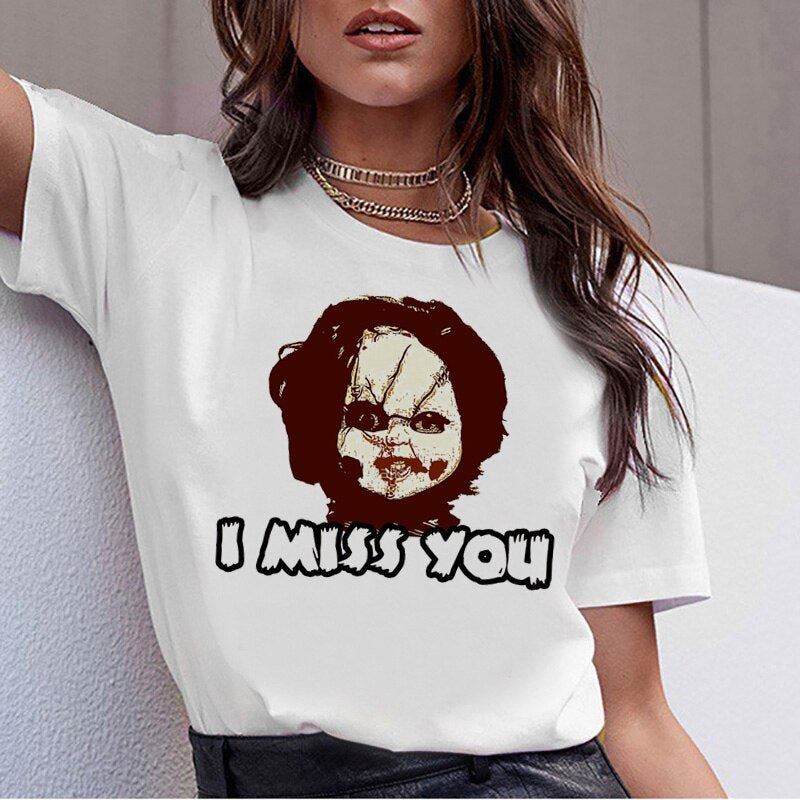 chucky Horror High Quality cool women new t shirt streetwear ulzzang tee shirts