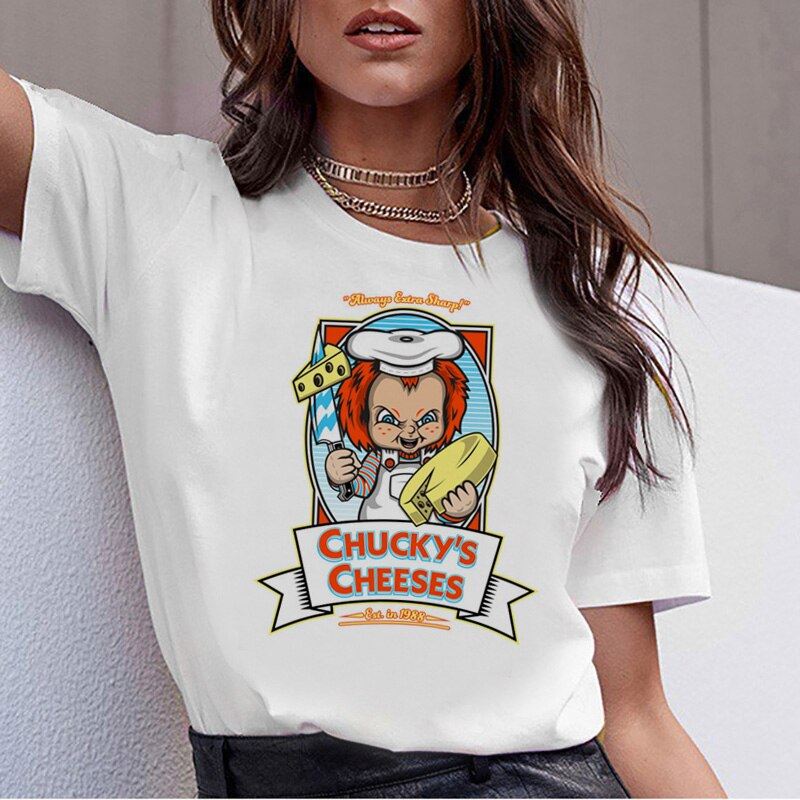 chucky Horror High Quality cool women new t shirt streetwear ulzzang tee shirts