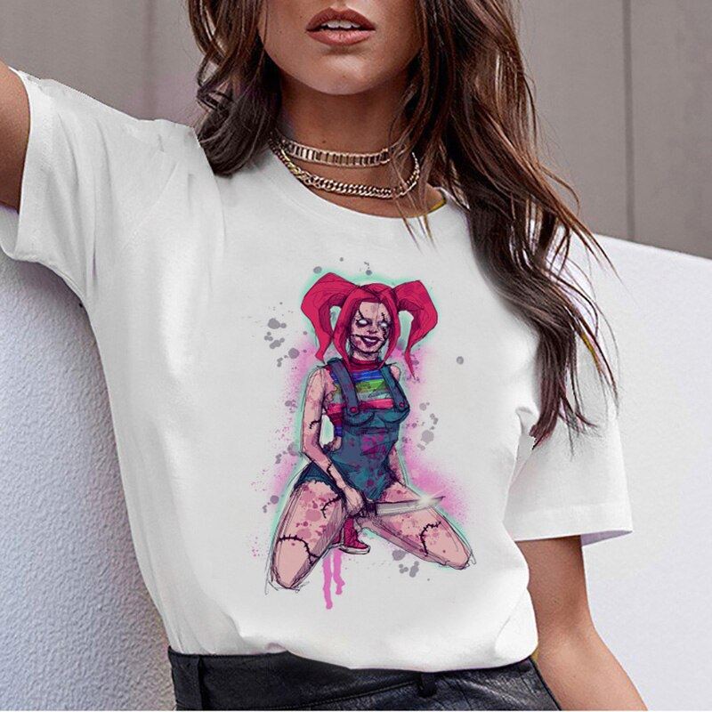 chucky Horror High Quality cool women new t shirt streetwear ulzzang tee shirts