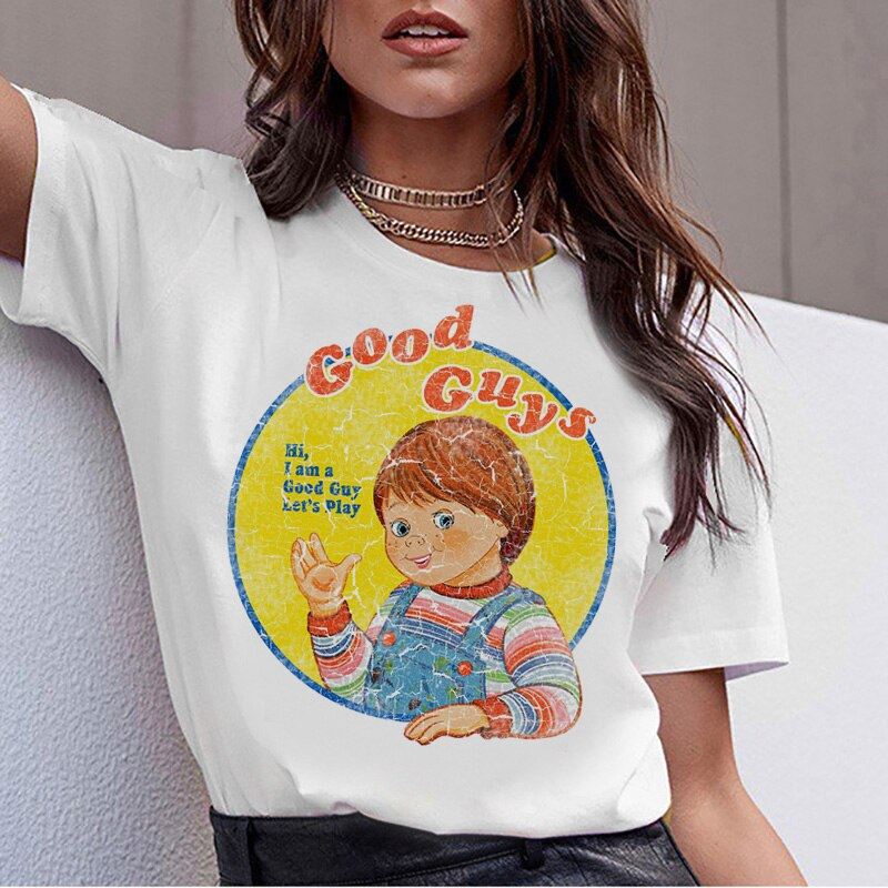 chucky Horror High Quality cool women new t shirt streetwear ulzzang tee shirts