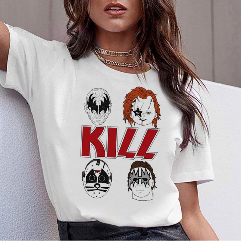 chucky Horror High Quality cool women new t shirt streetwear ulzzang tee shirts
