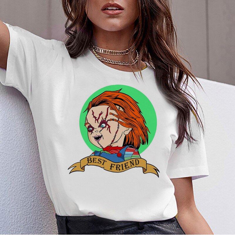 chucky Horror High Quality cool women new t shirt streetwear ulzzang tee shirts