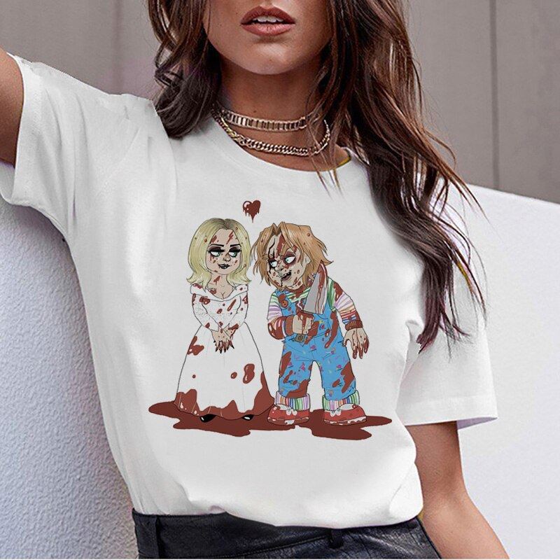 chucky Horror High Quality cool women new t shirt streetwear ulzzang tee shirts