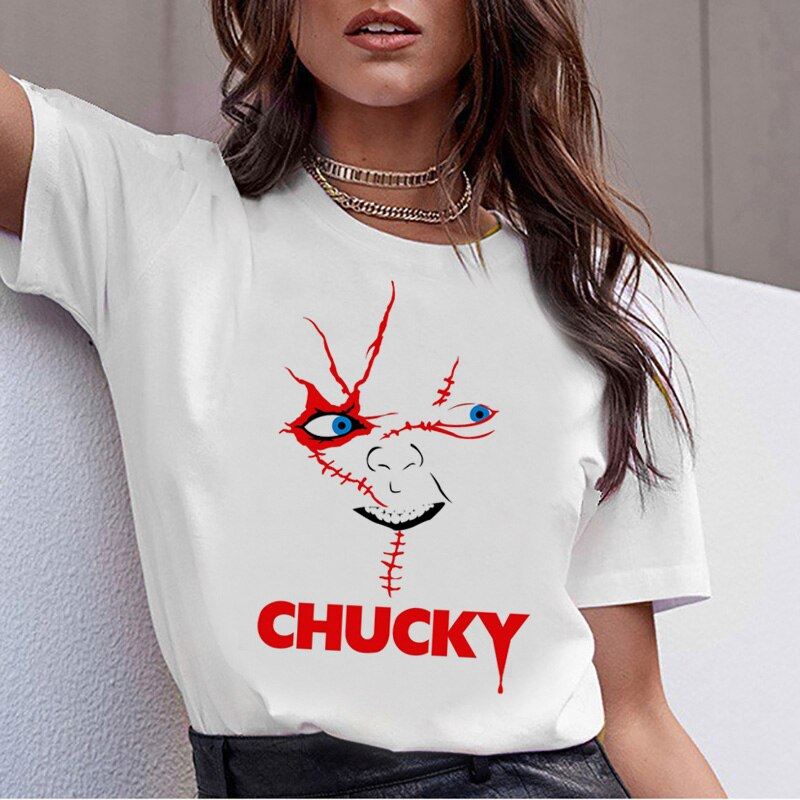 chucky Horror High Quality cool women new t shirt streetwear ulzzang tee shirts