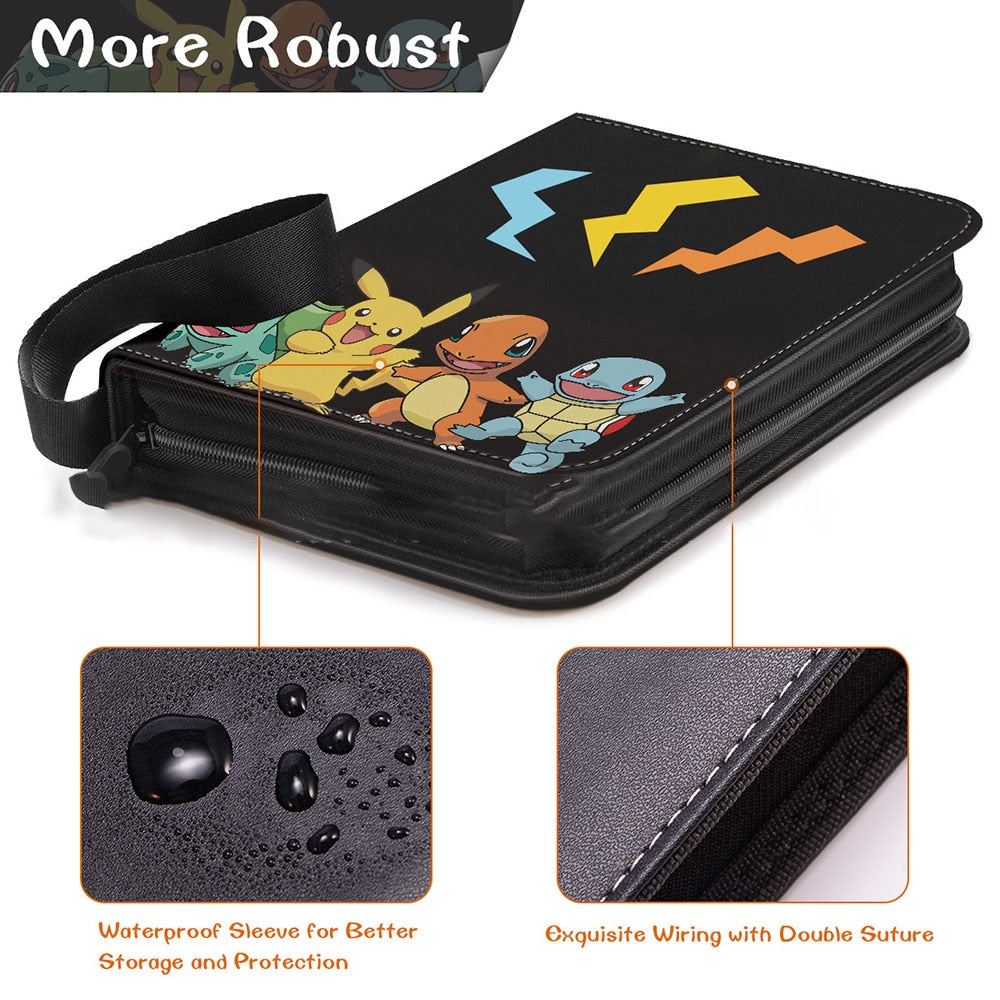 Pokemon Double Pocket Binder Cards Collectors Album Anime Game Card Portable Sto