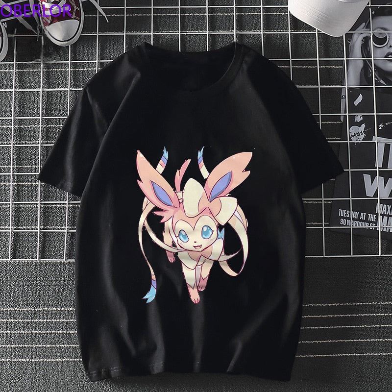 Kawaii Animal Unisex T-shirt  O-Neck Casual Korean Style Clothes Harajuku Japan