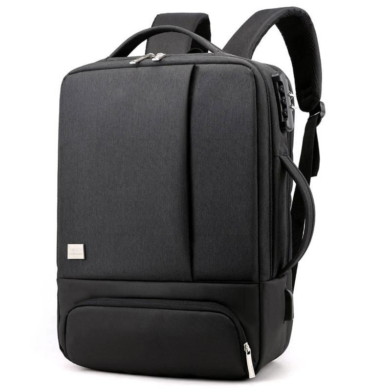 Men Women USB Charge Travel Business Bag 15 Inch Laptop Backpack Male Waterproof