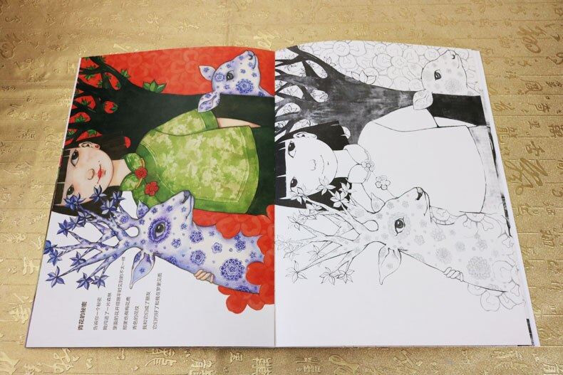 Seed Story Coloring Book Comic Drawing Book Relieve Stress Art Painting Book Chi